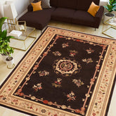 handmade Traditional Kafkaz Brown Beige Hand Knotted RECTANGLE 100% WOOL area rug 10 x 14